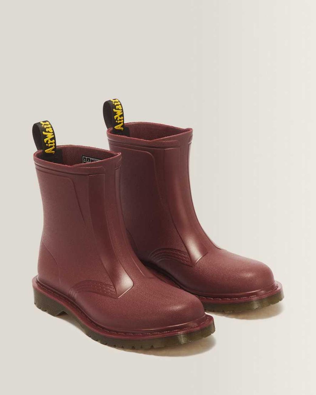 Dr. Martens Red 1460 Rain Pull On Waterproof Boots