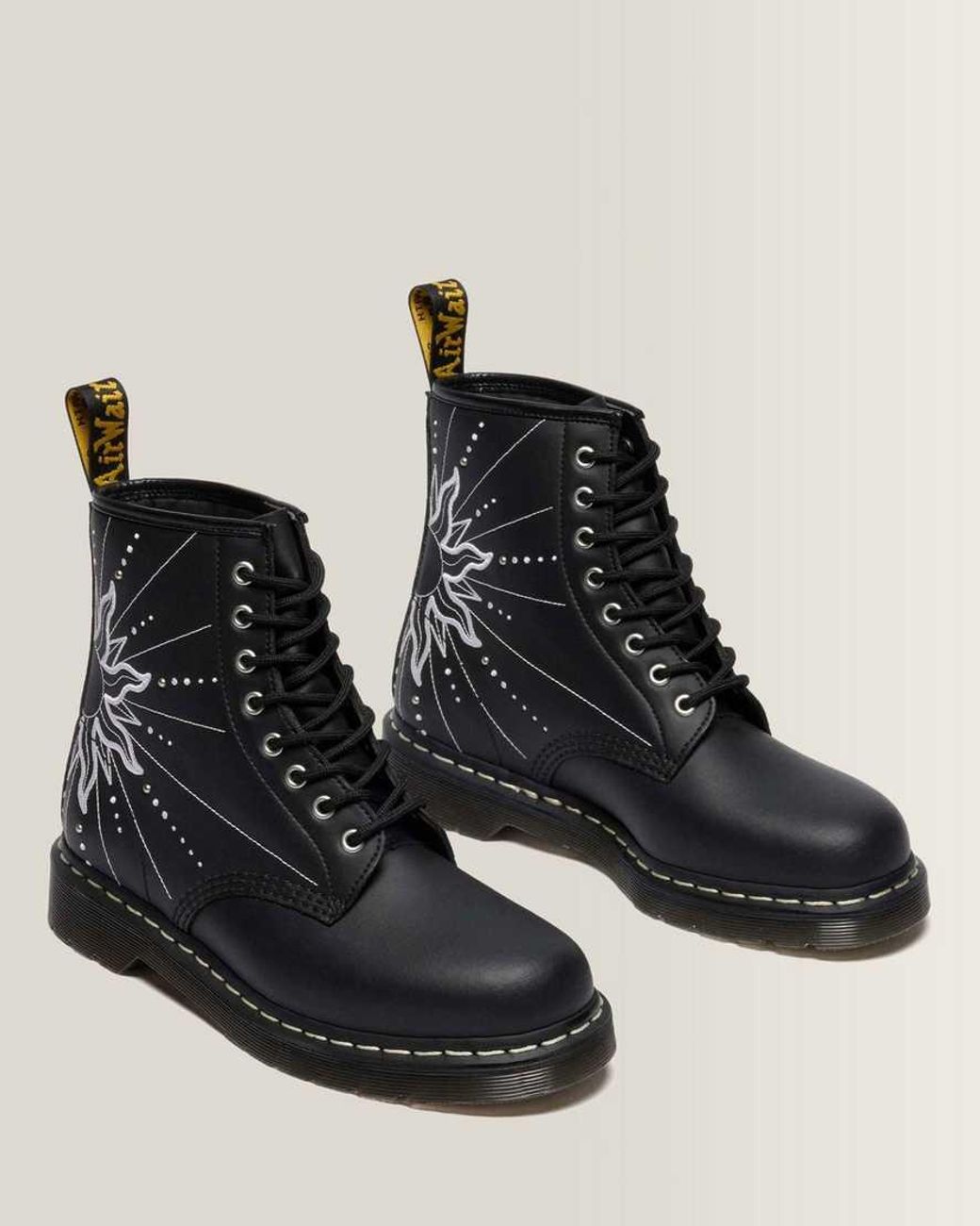 Dr. Martens Black 1460 Solar Flare Reclaimed Leather Boots