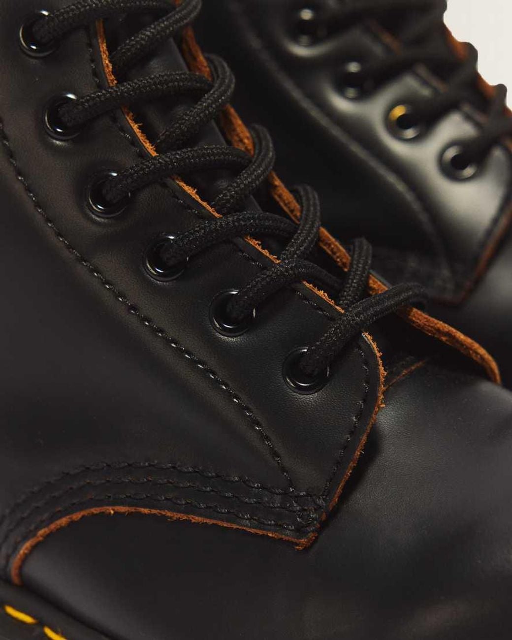 Dr. Martens Black 1460 Vintage Made In England Lace Up Boots for men