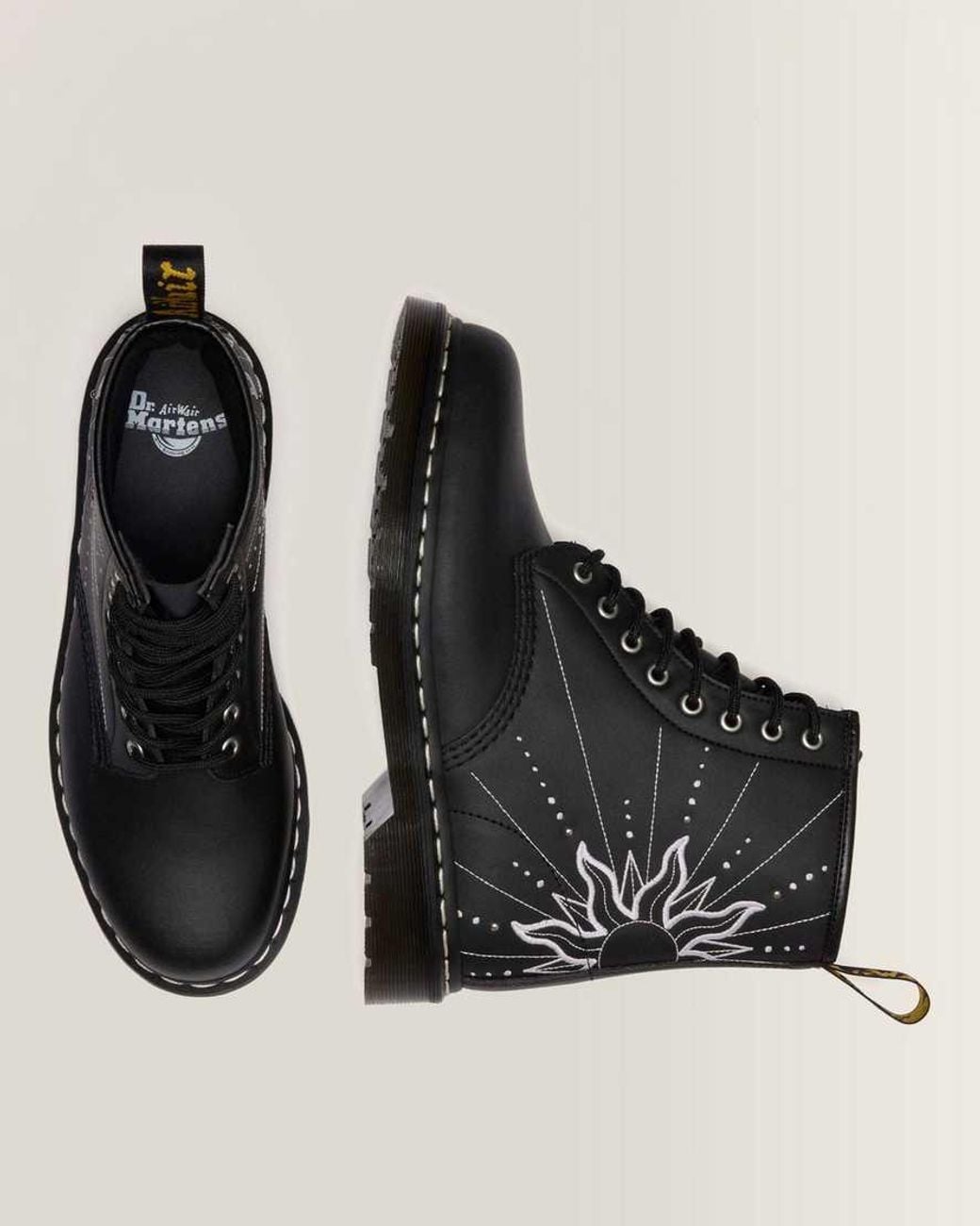 Dr. Martens Black 1460 Solar Flare Reclaimed Leather Boots