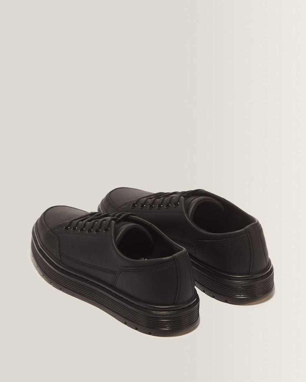 Dr. Martens Black Brookline Nappa Leather Shoes for men
