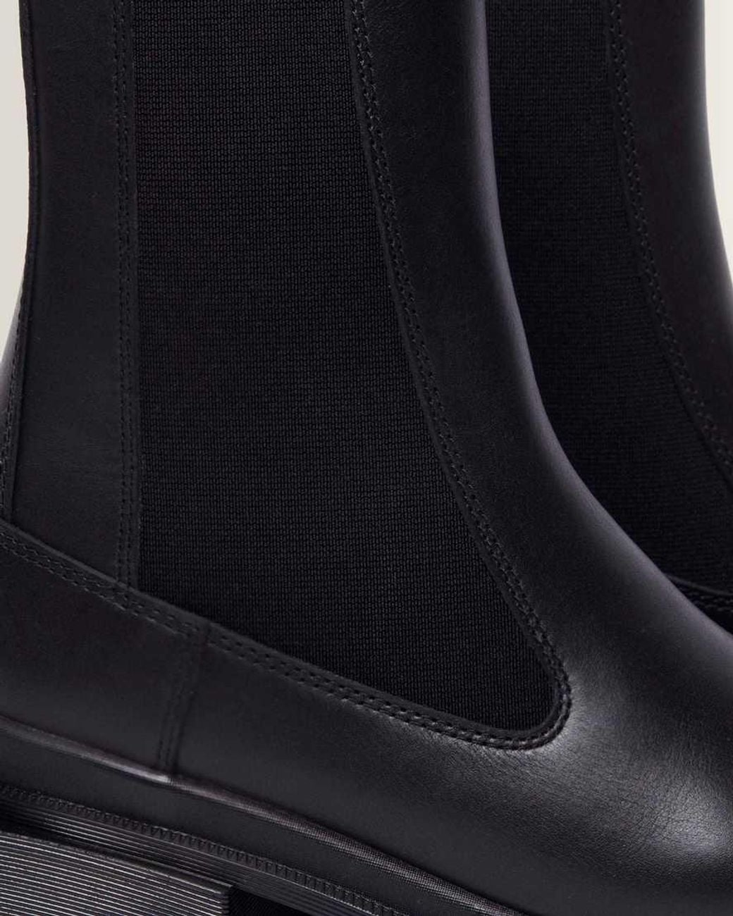 Dr. Martens Black Maybole Square Toe Leather Chelsea Boots