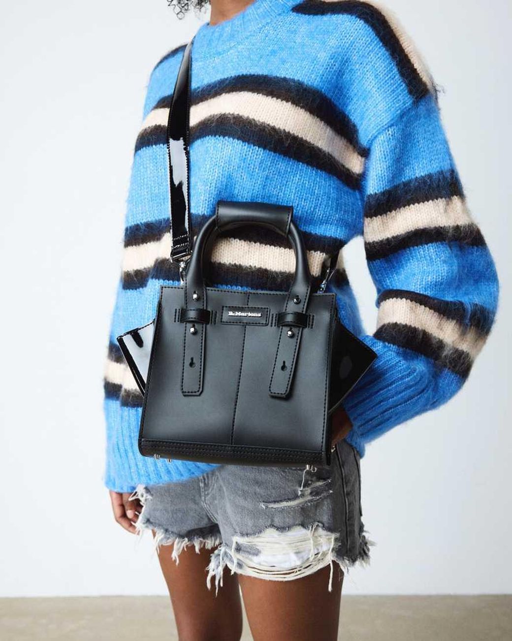 Dr. Martens Black Small Leather Tote Bag