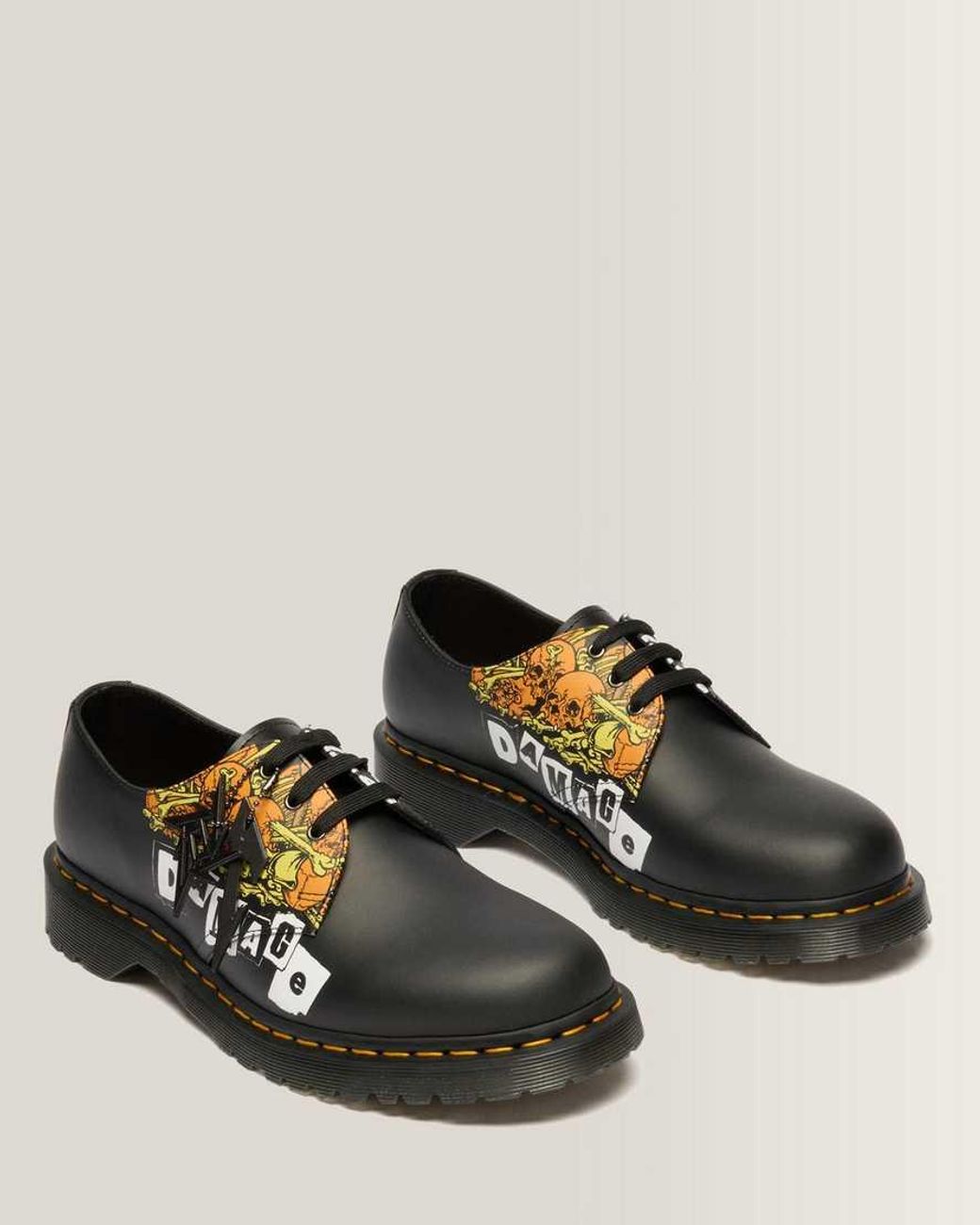 Dr. Martens Black 1461 Metallica Shoes for men