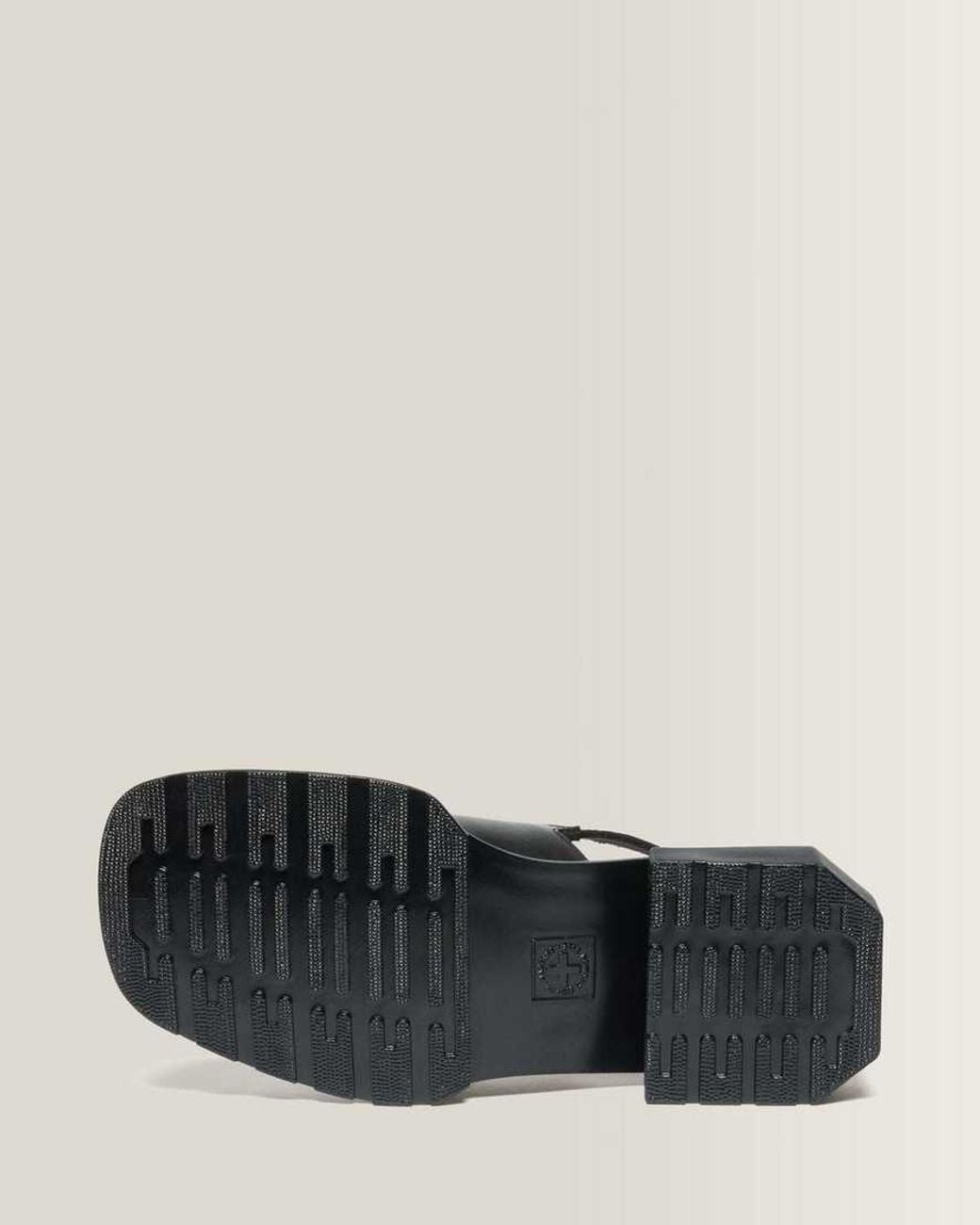 Dr. Martens Black Maybole Square Toe Leather Mules