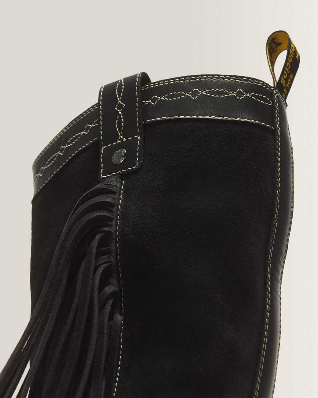 Dr. Martens Black Desert Rodeo Quad Hi Leather & Suede Boots