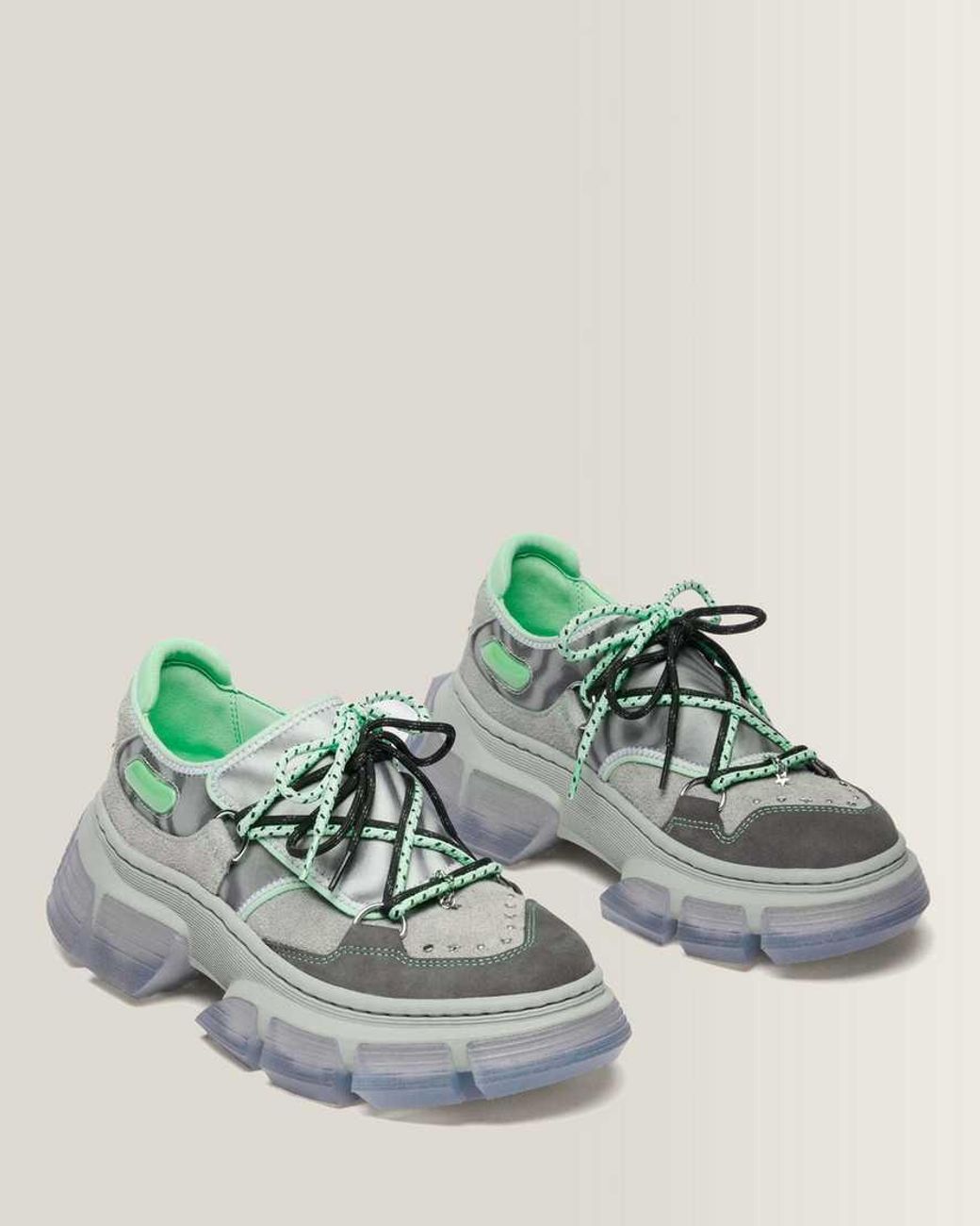 Dr. Martens Green 14Xx Dmxl 2.0 Guard Shoes for men