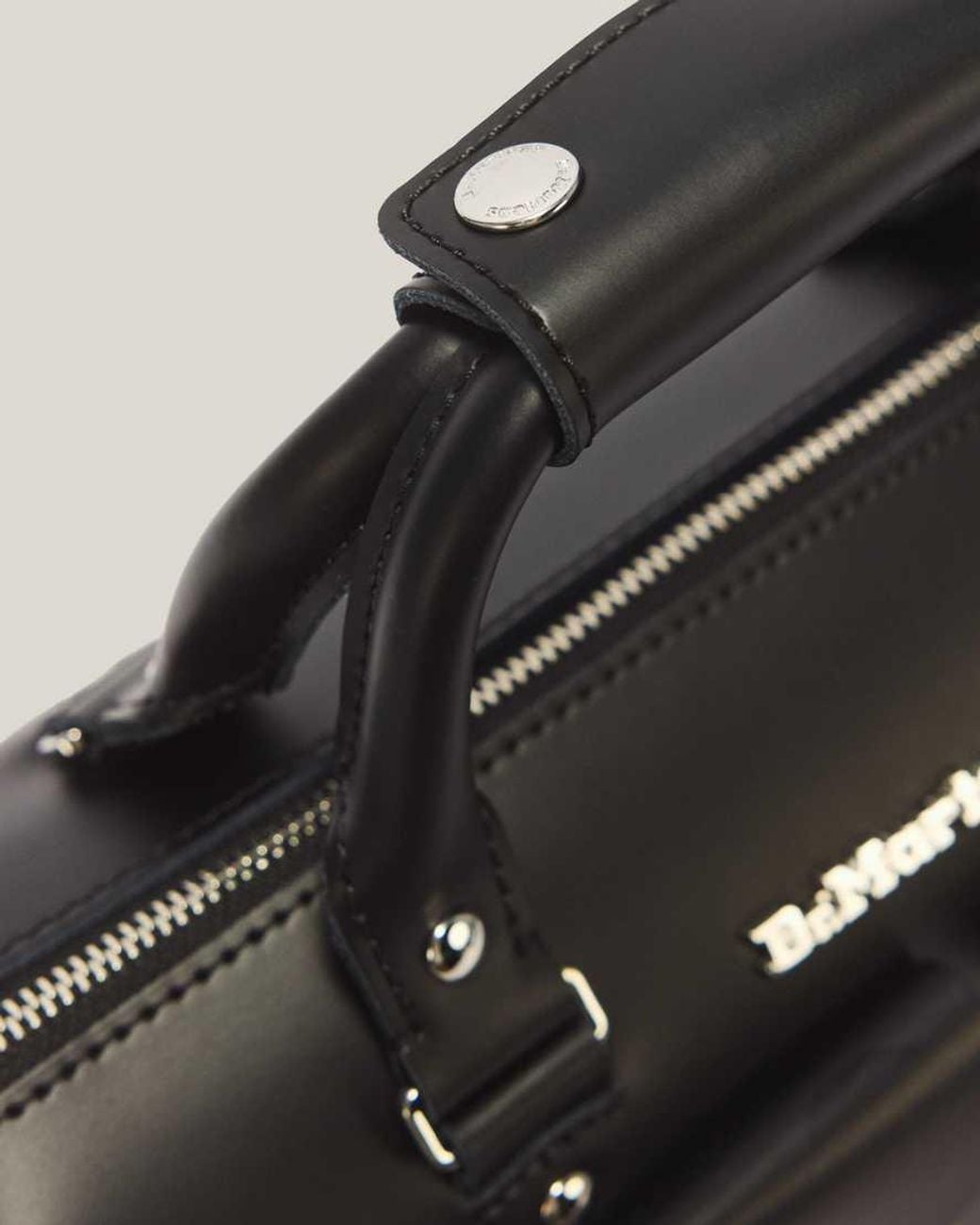 Dr. Martens Black Kiev Leather Top Handle Bag