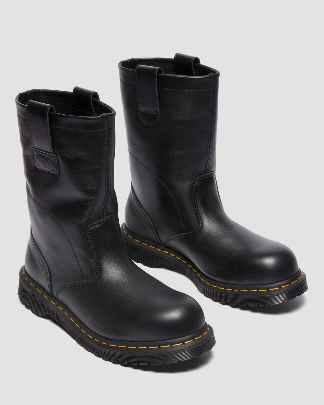 Dr. Martens 2295 Decon Stüssy​ Leather Biker Boots in Black