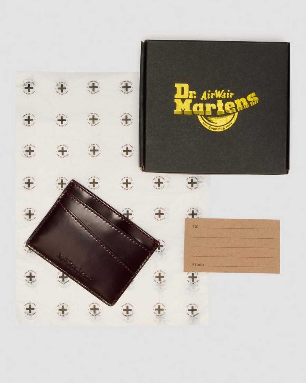 Dr. Martens Red Cardholder Ii Slg Cherry Oxford Rub Off