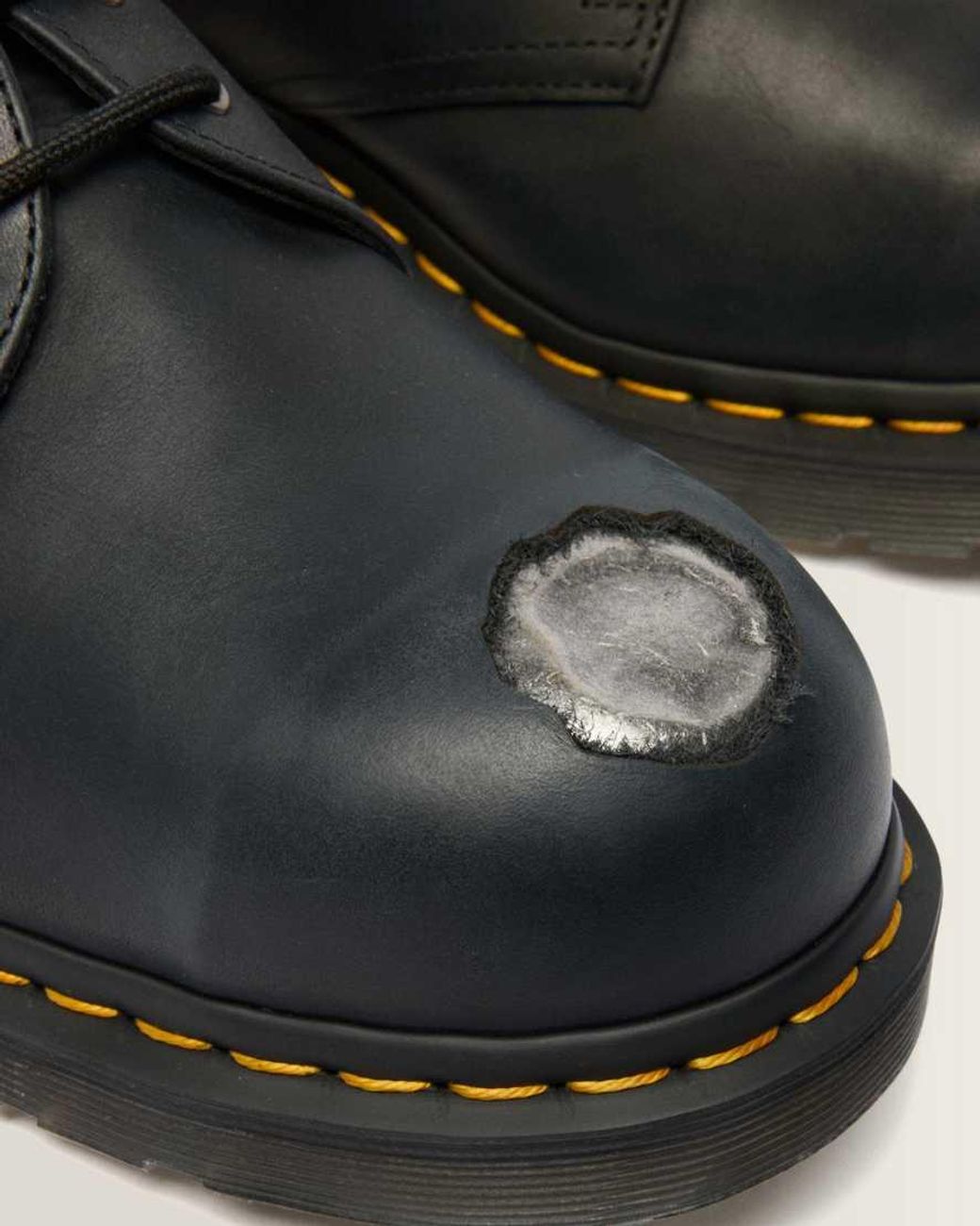 Dr. Martens Black 1461 Metal Toe Leather Shoes for men