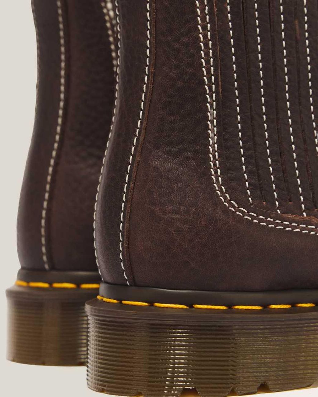 Dr. Martens Brown 2976 Leonore Ii Faux Fur Lined Grizzly Leather Chelsea Boots