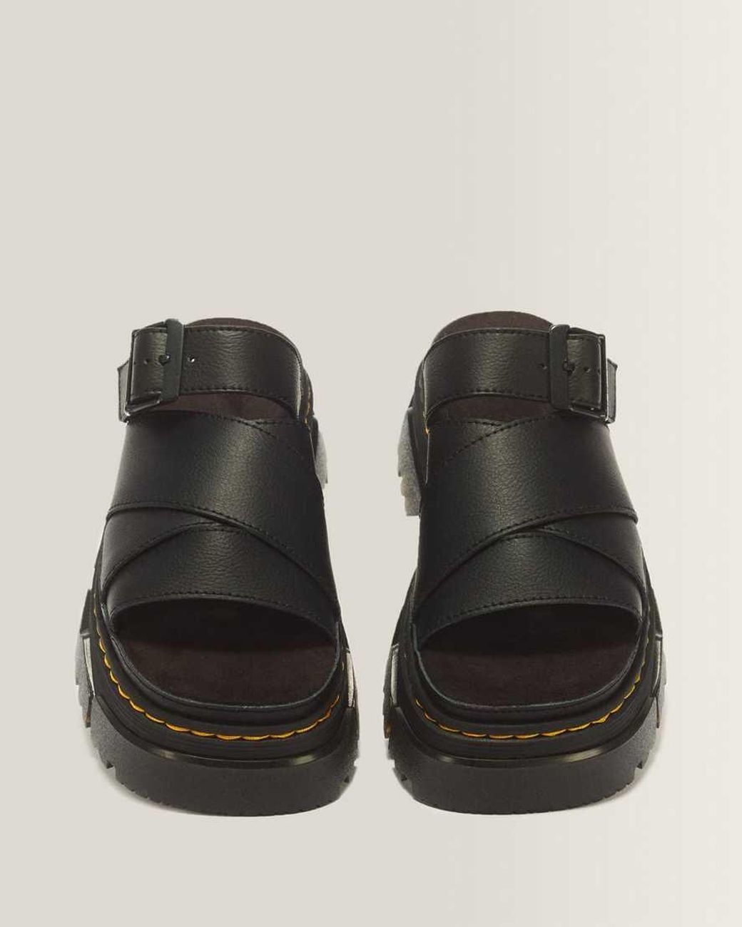 Dr. Martens Black Mattison Slide Sandals