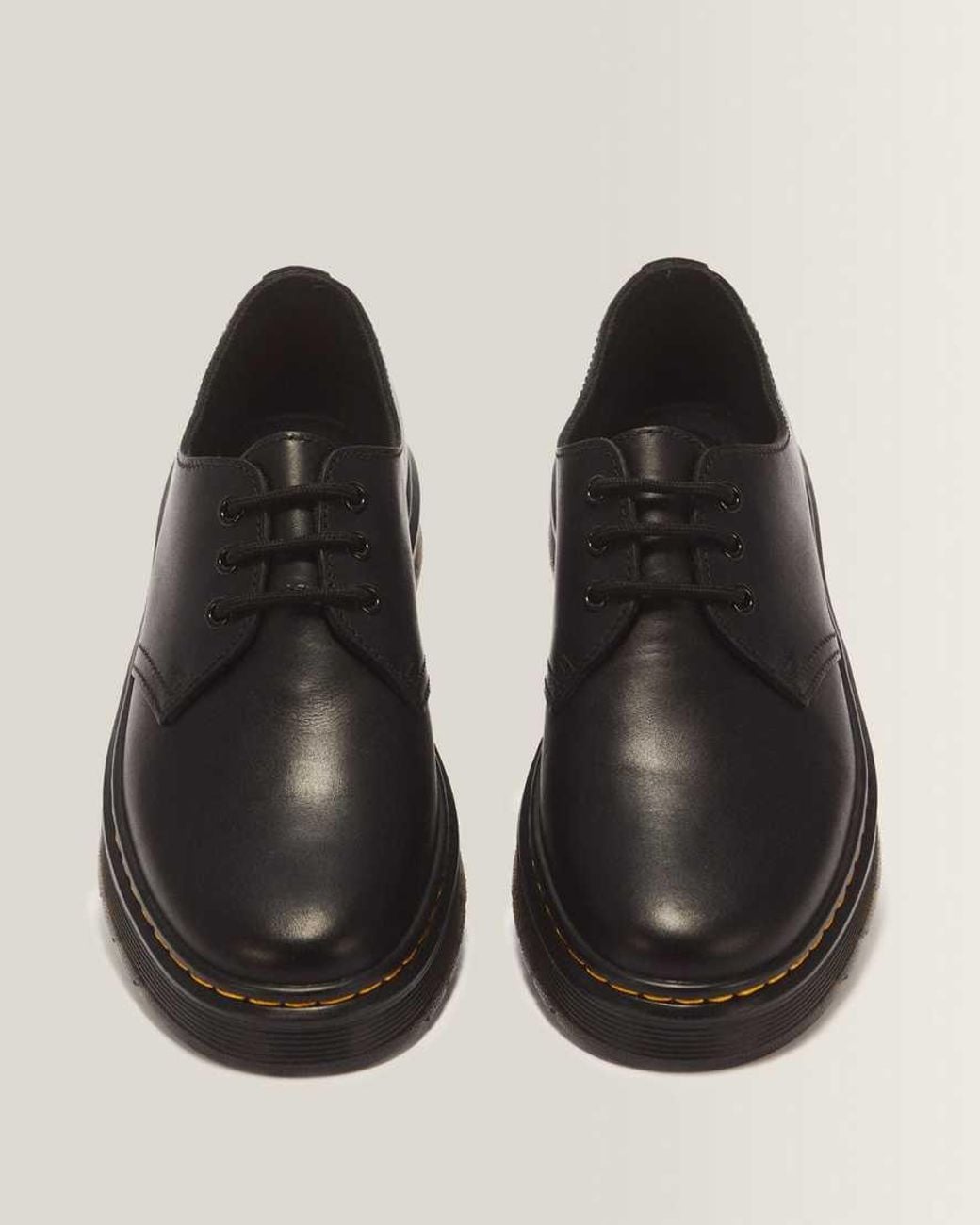 Dr. Martens Black Brookline Lo Leather Shoes for men