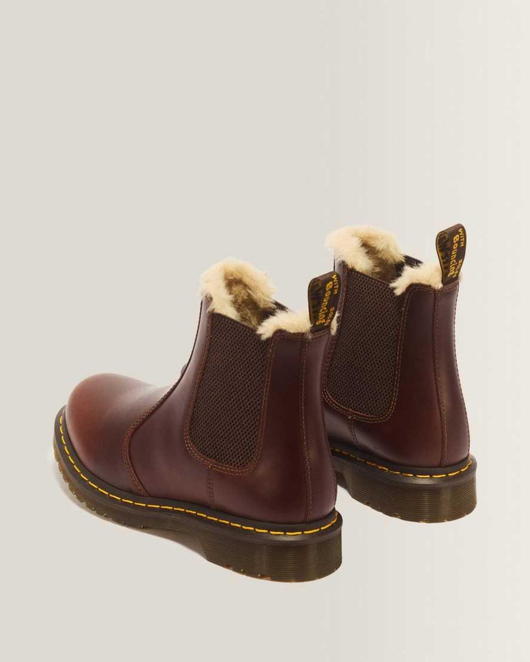 Dr. Martens Brown Butterscotch 2976 Leonore Burnished Wyoming Boots