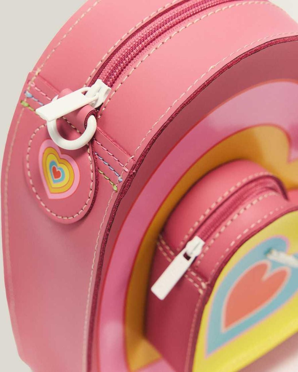Dr. Martens Pink Leather Powerpuff Heart Backpack
