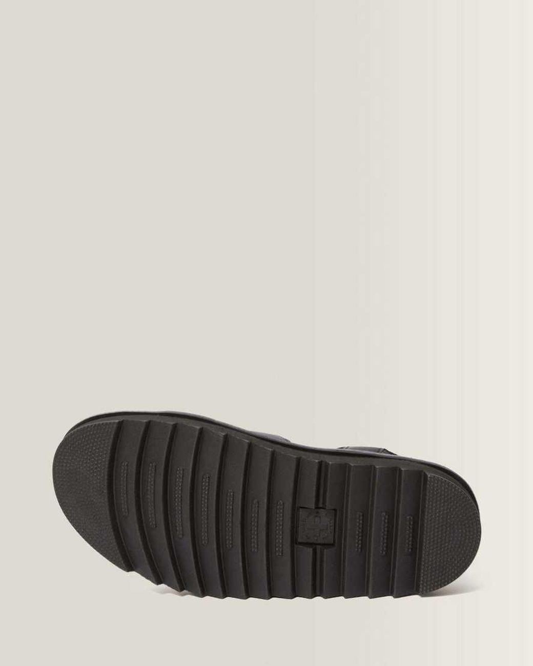 Dr. Martens Black Nartilla Hydro Leather Gladiator Sandals