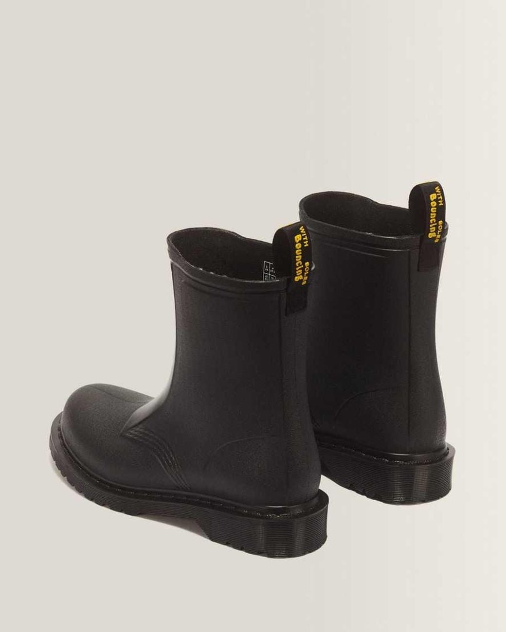 Dr. Martens Black 1460 Rain Boots for men