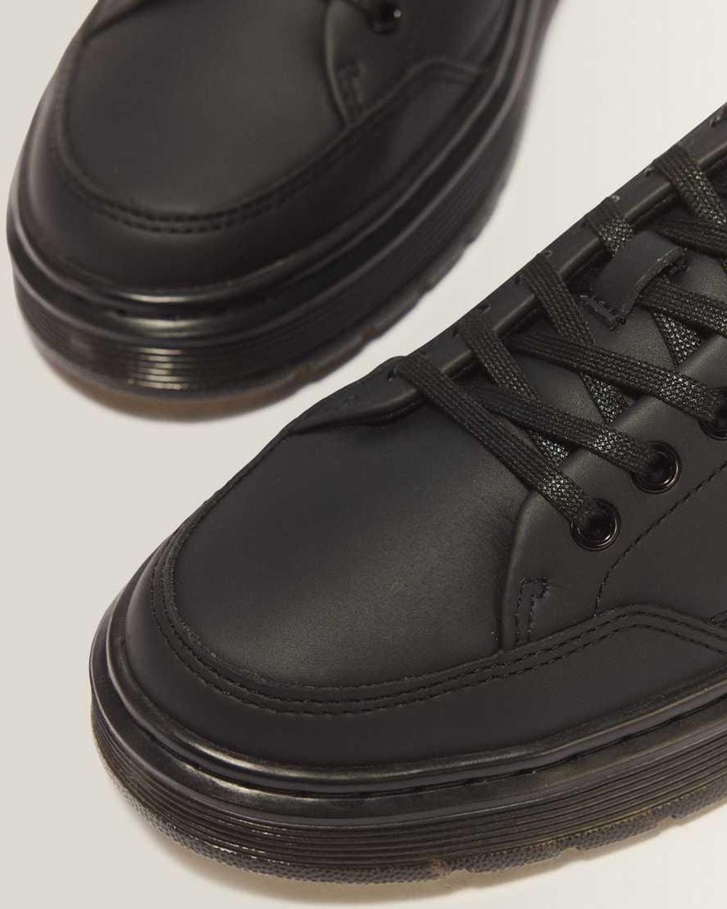 Dr. Martens Black Brookline Nappa Leather Shoes for men