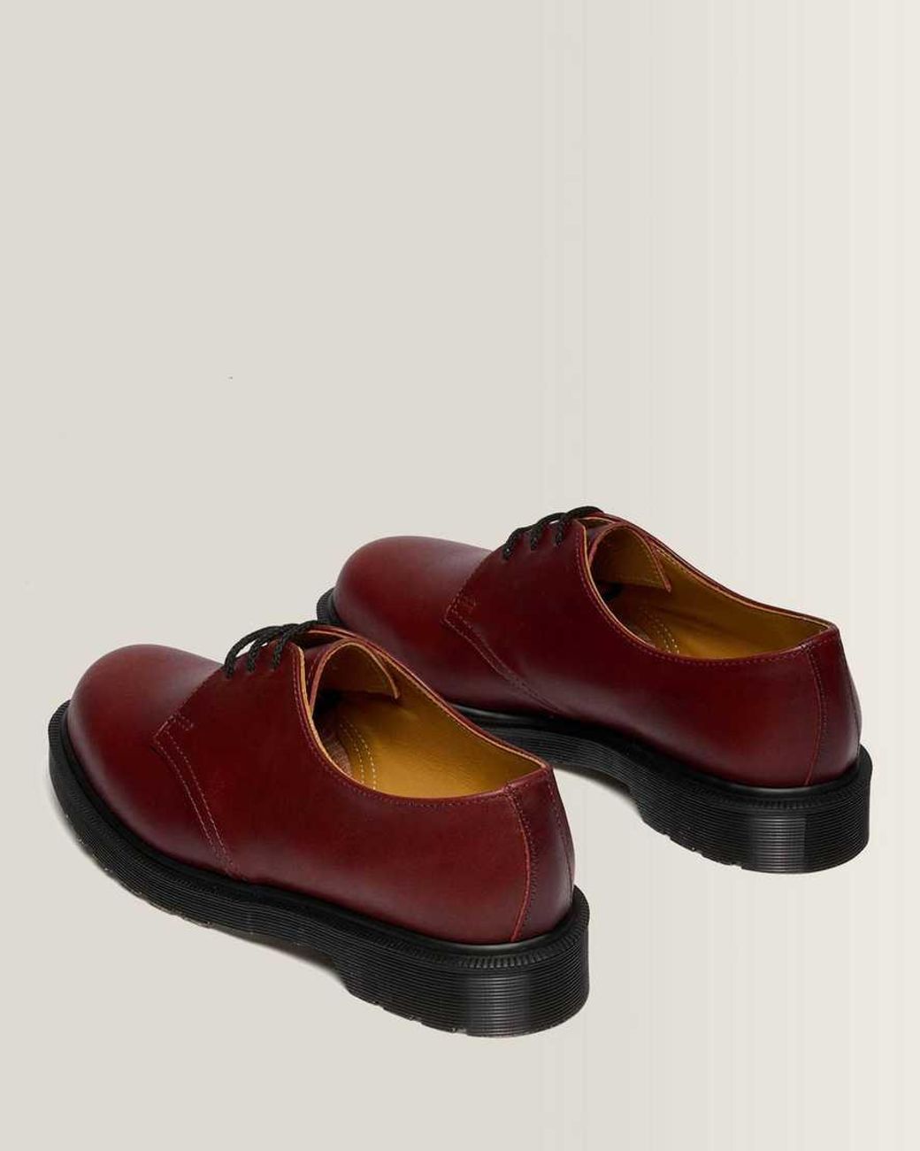 Dr. Martens Red 1461 Classic Calf Leather Shoes for men