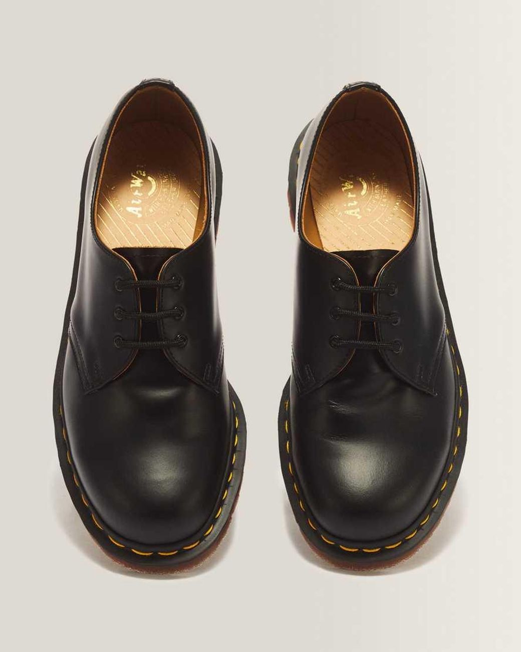 Dr. Martens Black 1461 Vintage Made In England Oxford Shoes