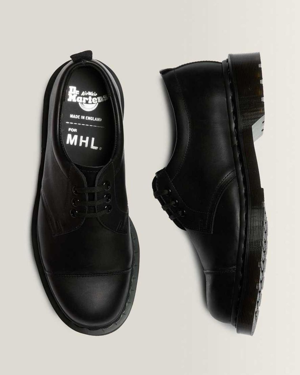 Dr. Martens Black 1461 Mhl Eye Leather Shoes for men
