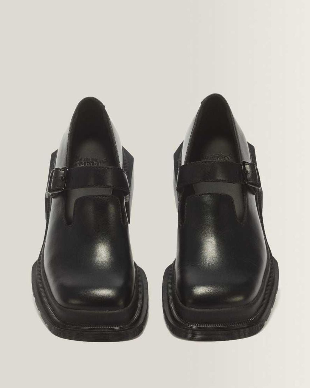 Dr. Martens Black Maybole Square Toe Leather Mary Jane Shoes