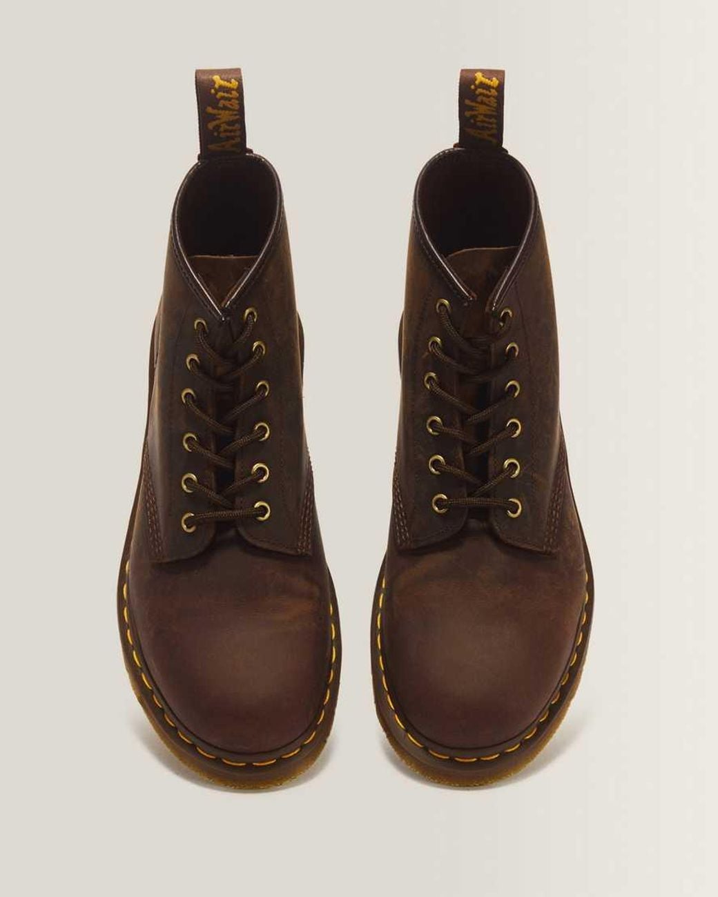 Dr. Martens Dr. Martens 101 Crazy Horse Leather Boots Dark Brown for men