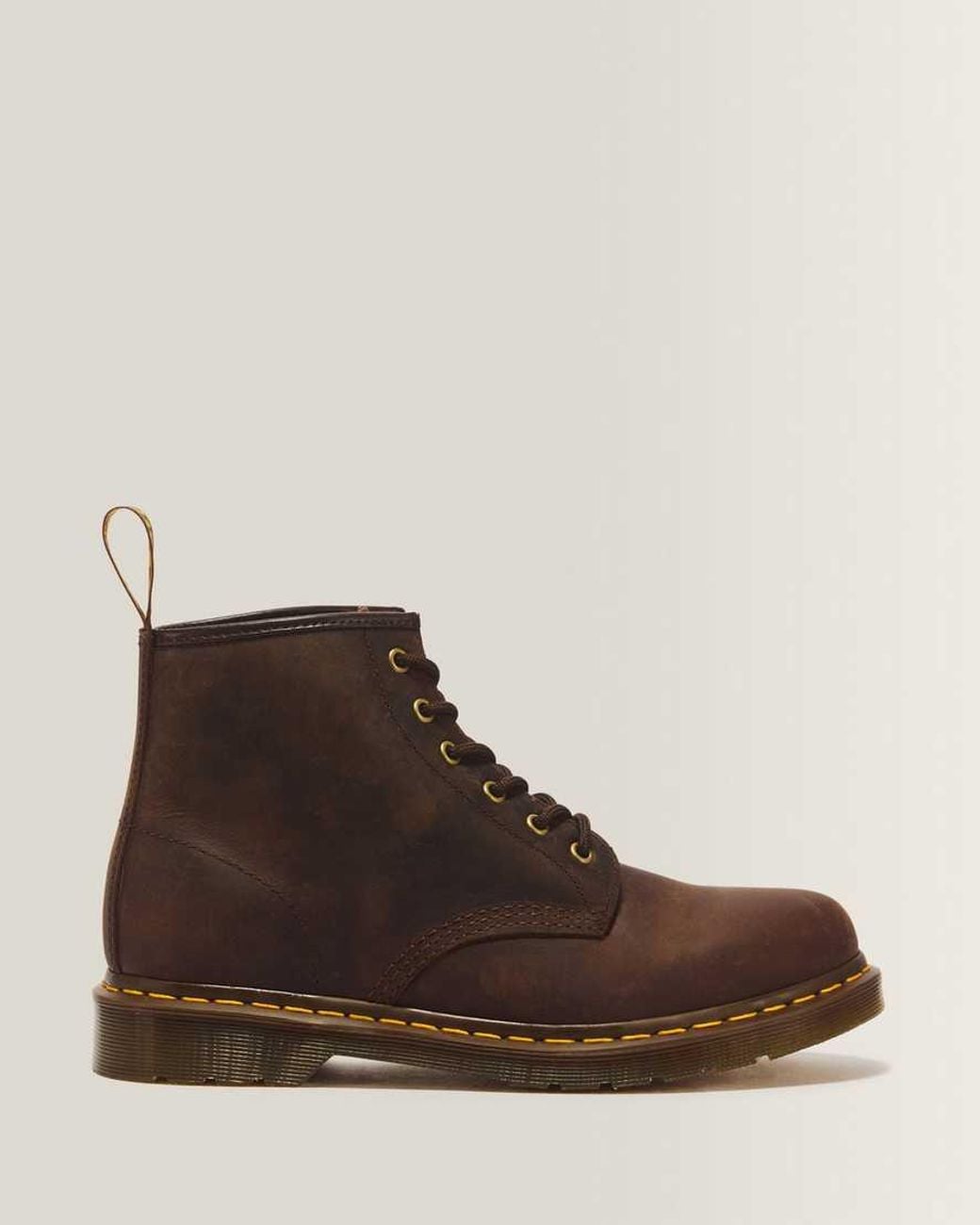 Dr. Martens Dr. Martens 101 Crazy Horse Leather Boots Dark Brown for men
