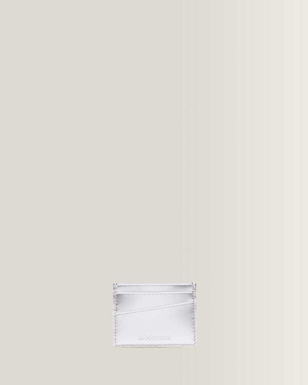 Dr. Martens White High Shine Leather Cardholder Ii Card Holder Patent Lamper
