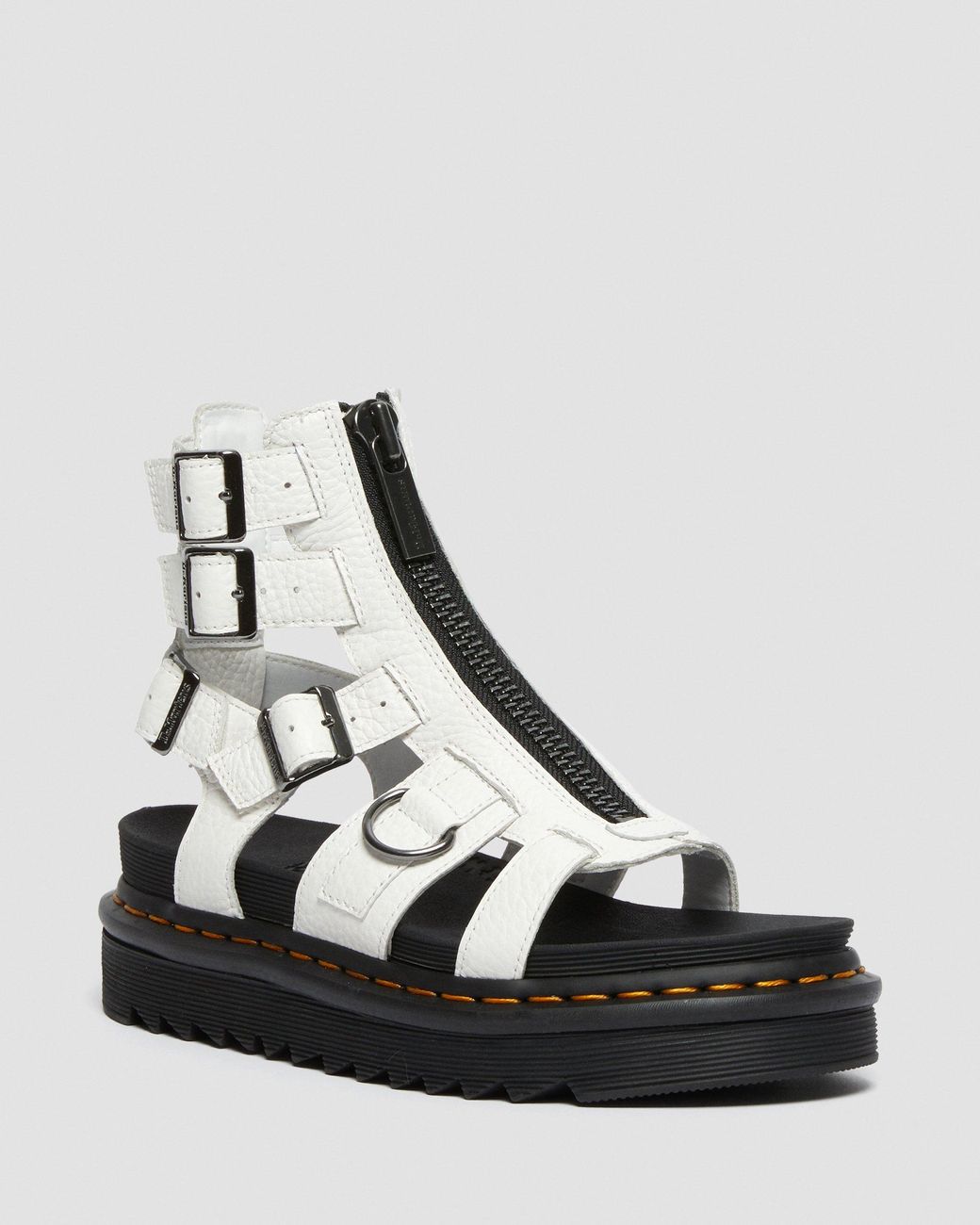dr martens olson sandals white
