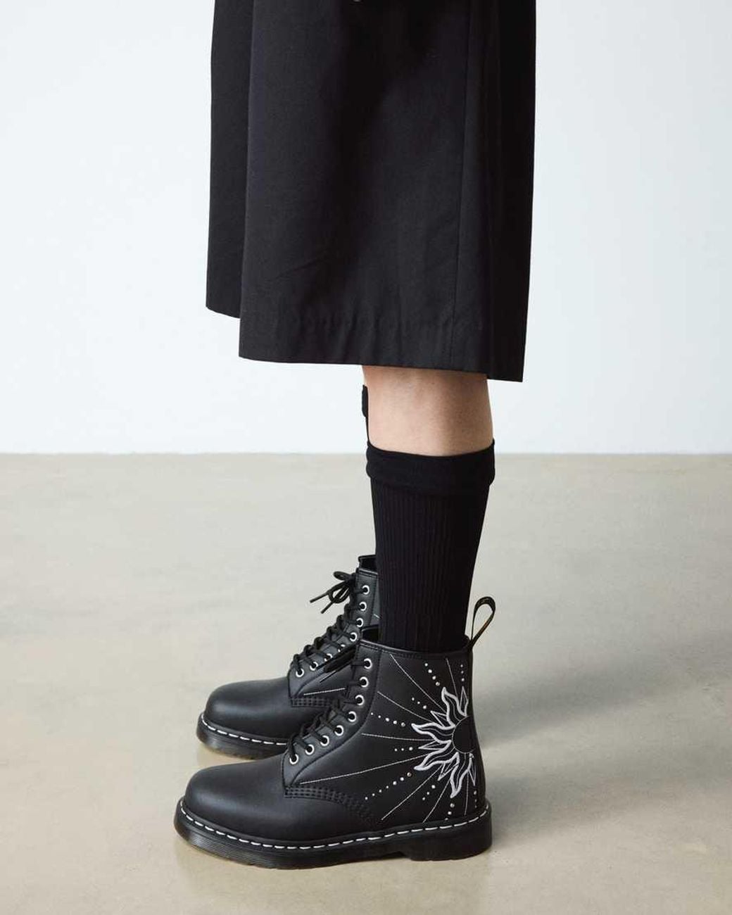 Dr. Martens Black 1460 Solar Flare Reclaimed Leather Boots
