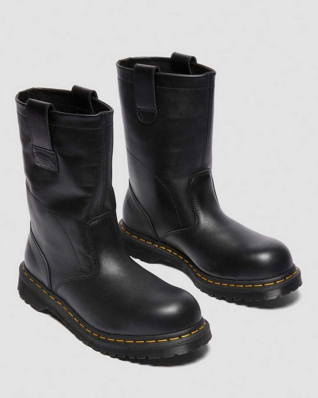 Dr. Martens 2295 Decon Stüssy​ Leather Biker Boots in Black for
