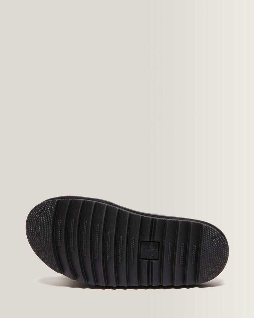 Dr. Martens Black Raine Slide Suede Sandals