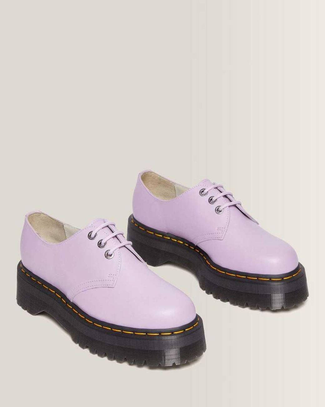 Dr. Martens Pink 1461 Ii Pisa Leather Platform Shoes