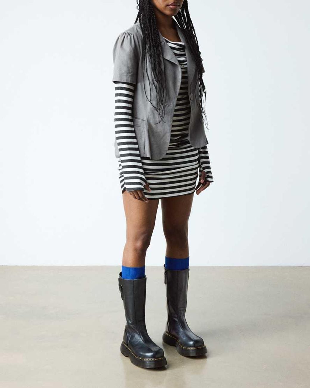 Dr. Martens Black Buzz Hi Eclipse Leder Stiefel