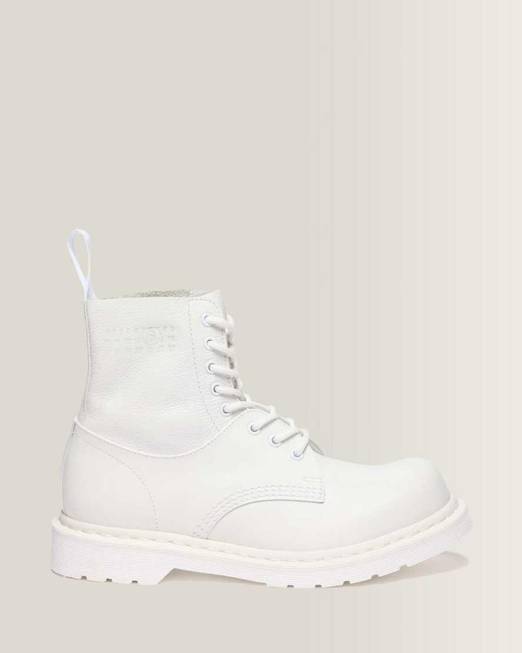 Dr. Martens White 1460 1461 Mm6 Leather Boots for men