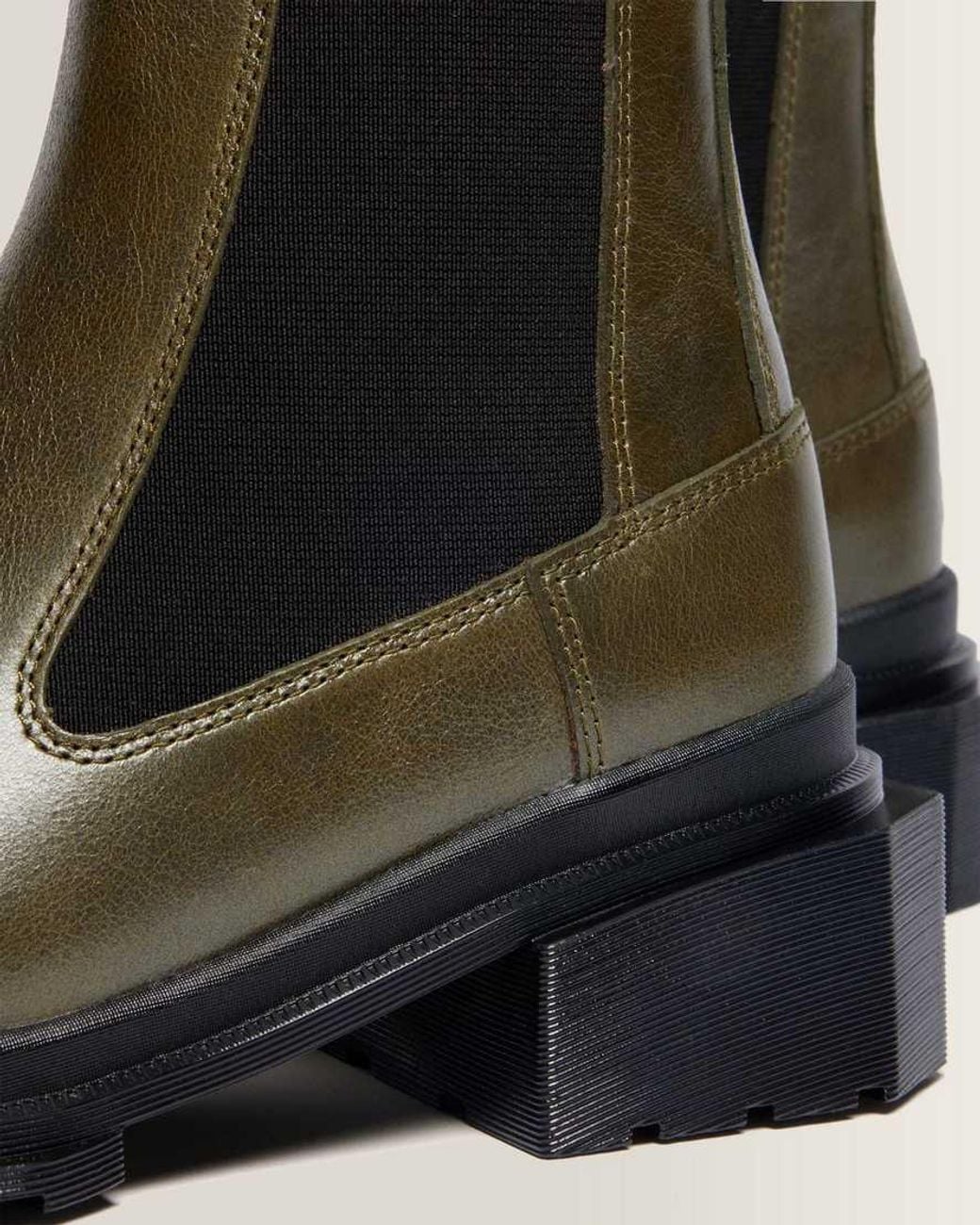 Dr. Martens Black Maybole Chelsea Square Toe Leather Boots