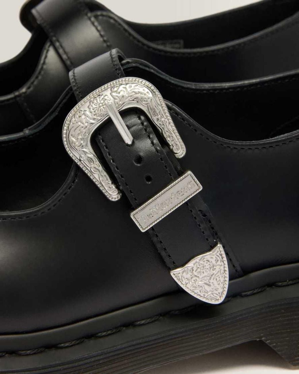 Dr. Martens Black Elphie Mary Jane Atlas Leather Shoes