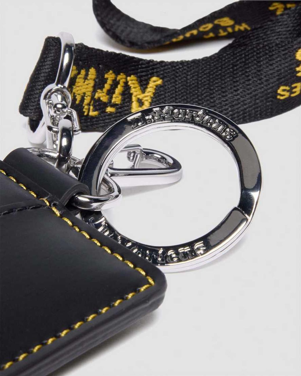 Dr. Martens White Kiev Leather Cardholder Keyring