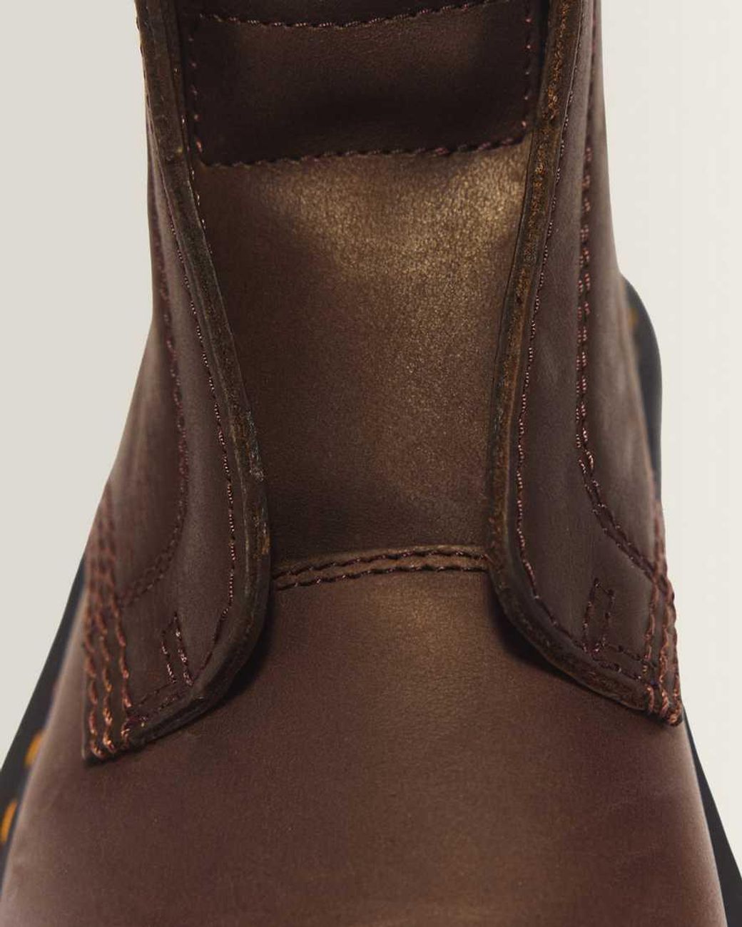 Dr. Martens Brown Zebzag Laceless Slip On Leather Boots for men