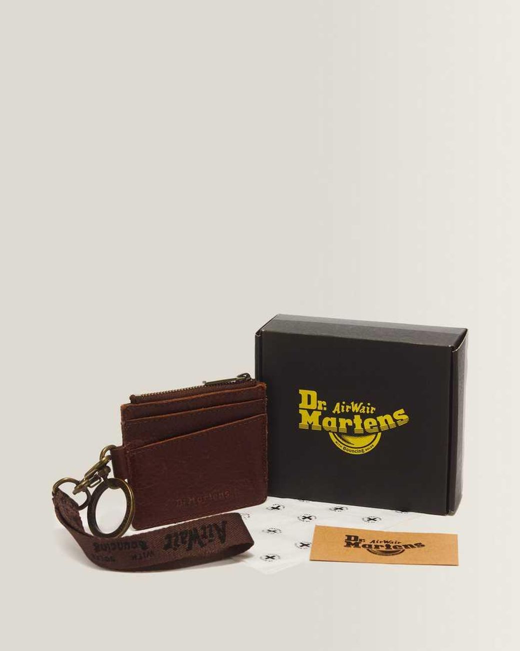 Dr. Martens Brown Ambassador Leather Cardholder Keyring