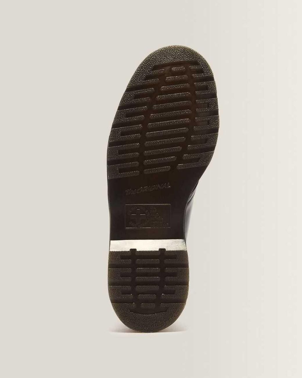 Dr. Martens Black Mayfare Rub Off Leather Shoes for men