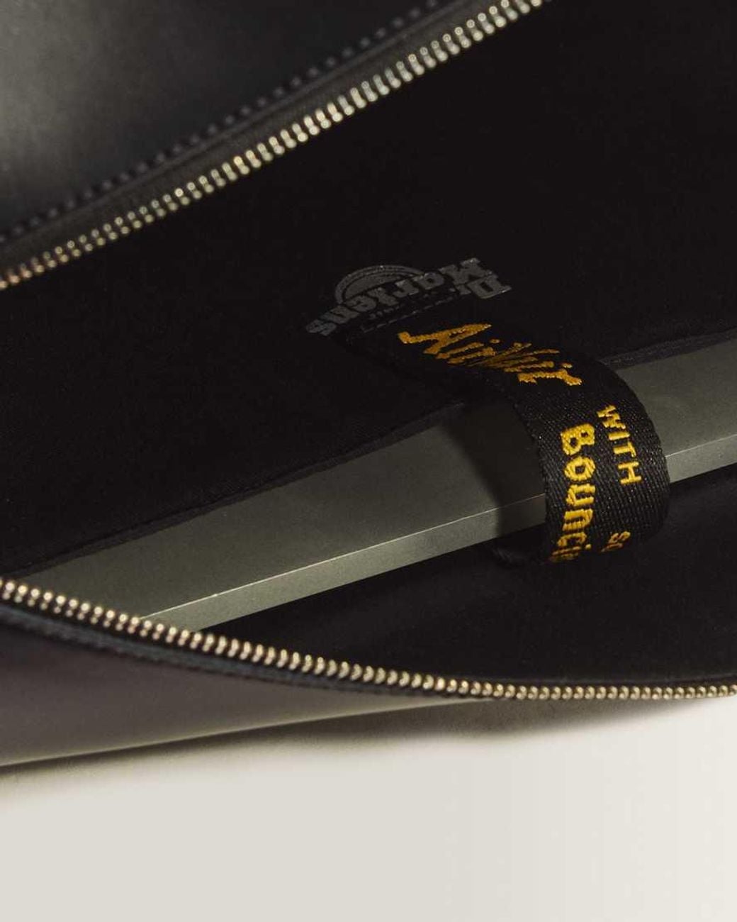 Dr. Martens Black Smooth Leather Weekender Bag