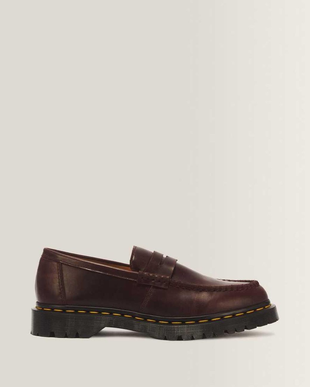 Dr. Martens Brown Penton Ben Mayhem Leather Loafers for men