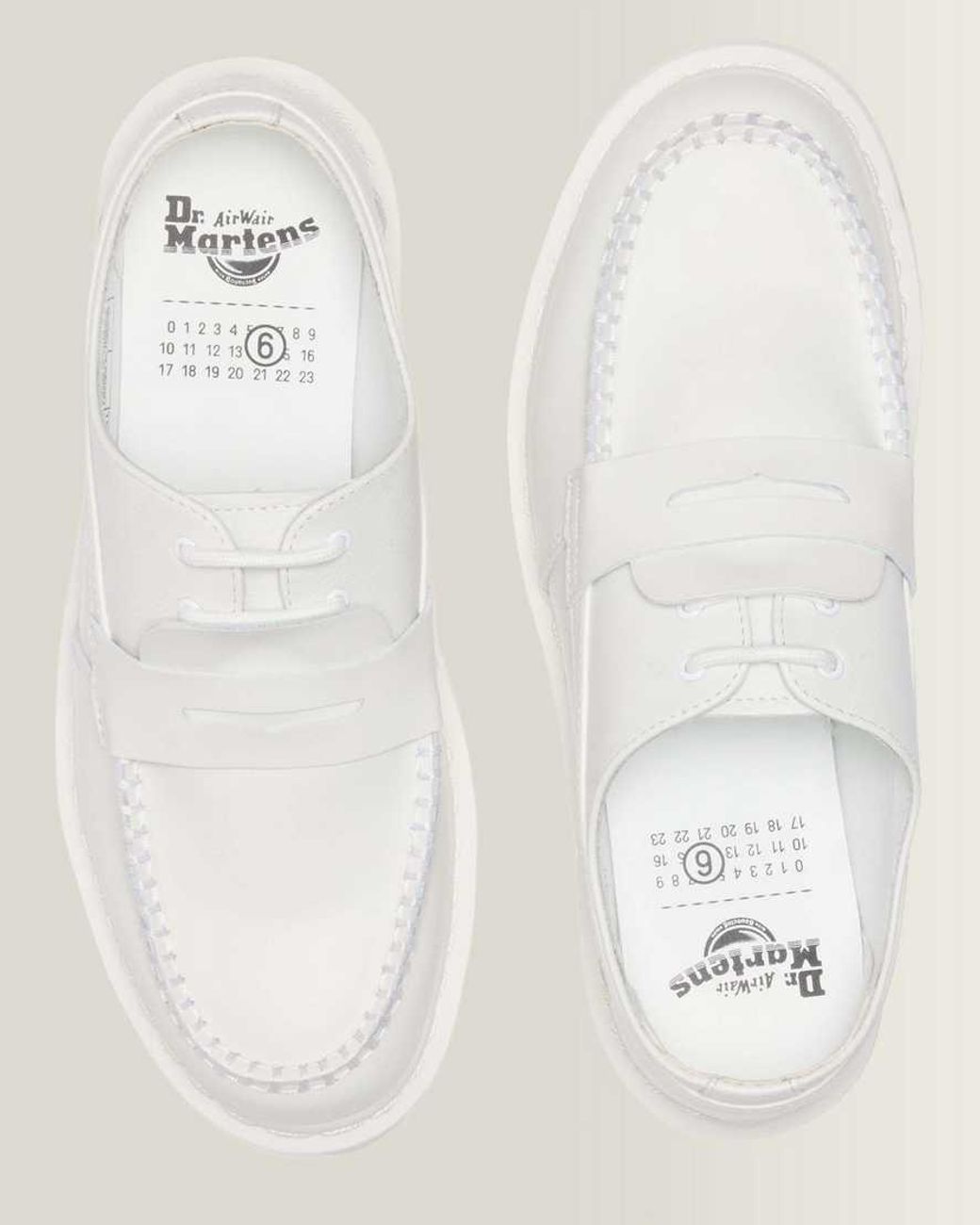 Dr. Martens White 1461 Penton Mm6 Leather Shoes for men