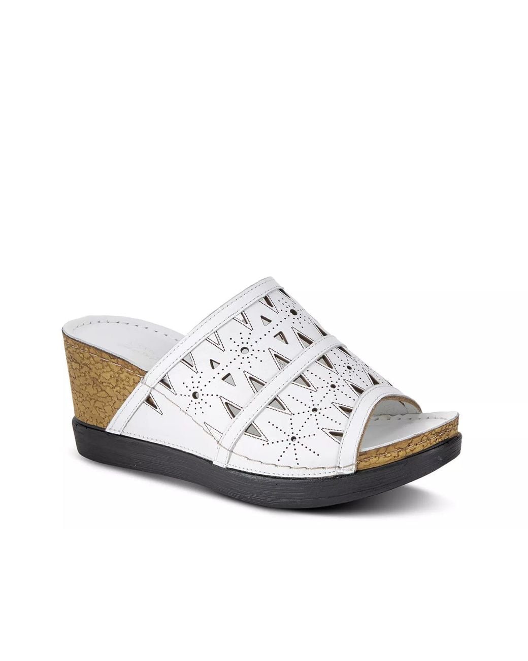 Spring Wedge Spring Step Fusa Wedge Sandal in White | Lyst