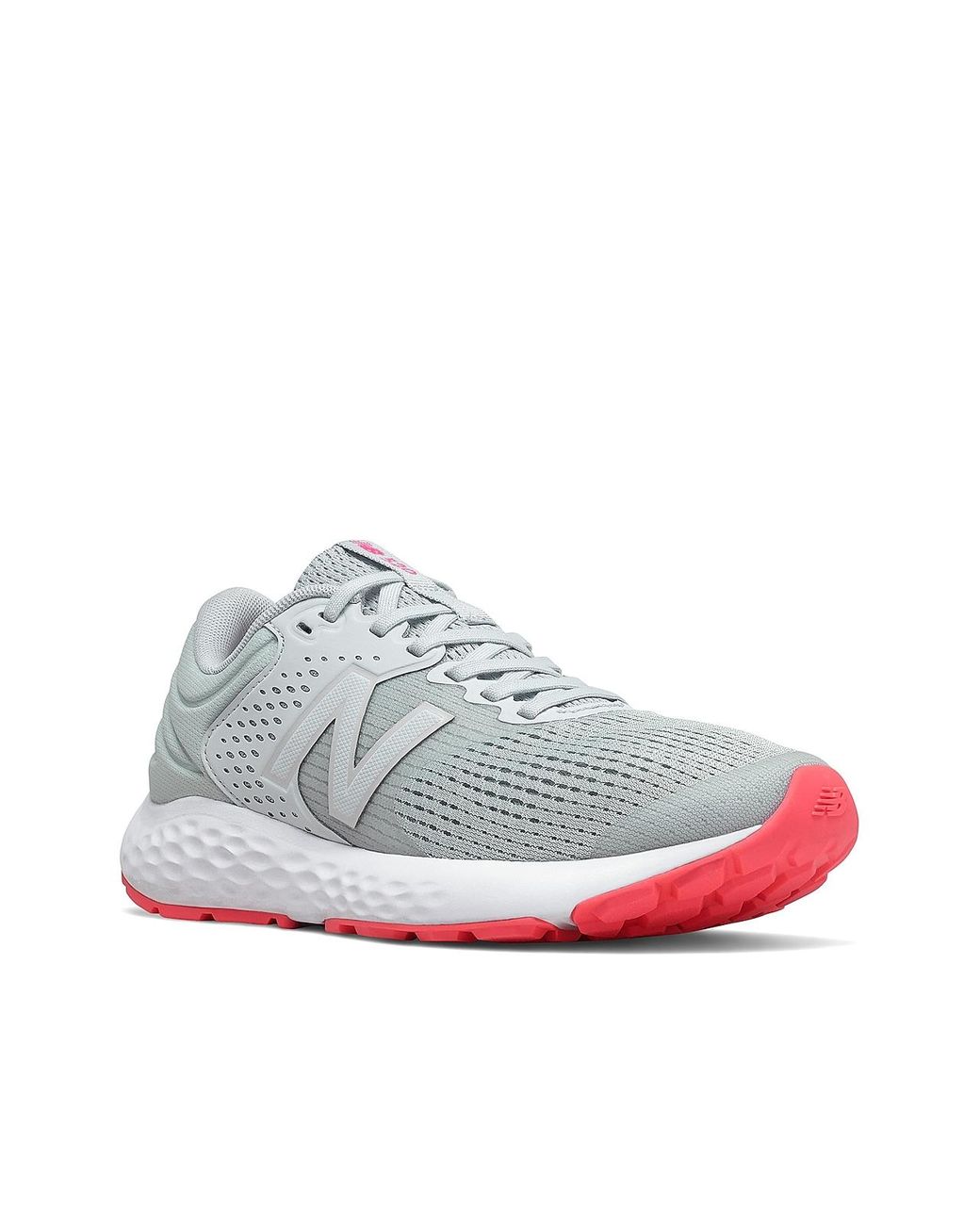 New Balance Rubber 520 V7 Running Shoe in Grey/Pink (Gray) - Lyst