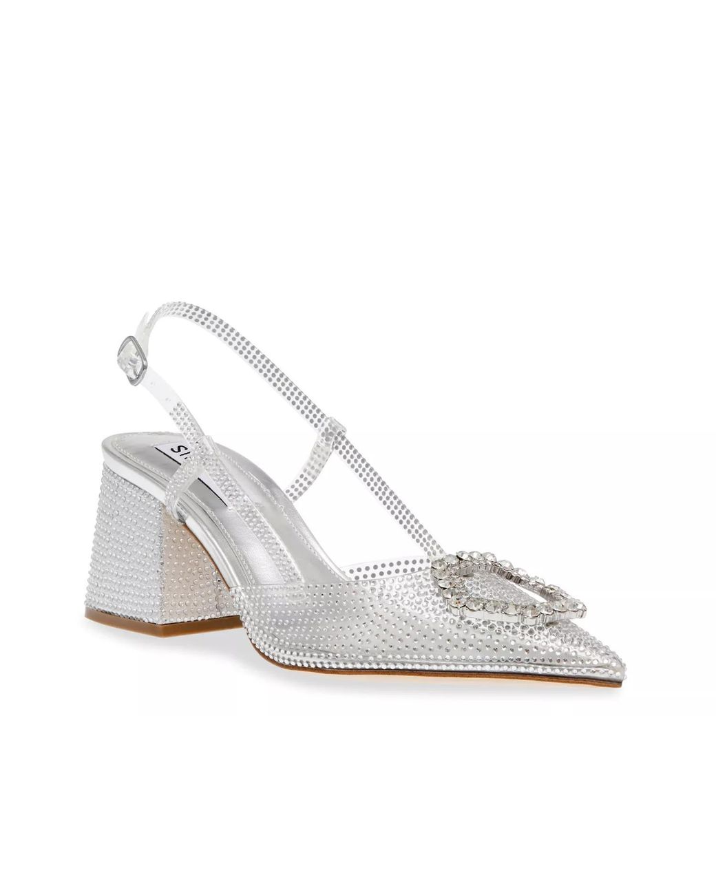 Steve Madden White Bergen Pump