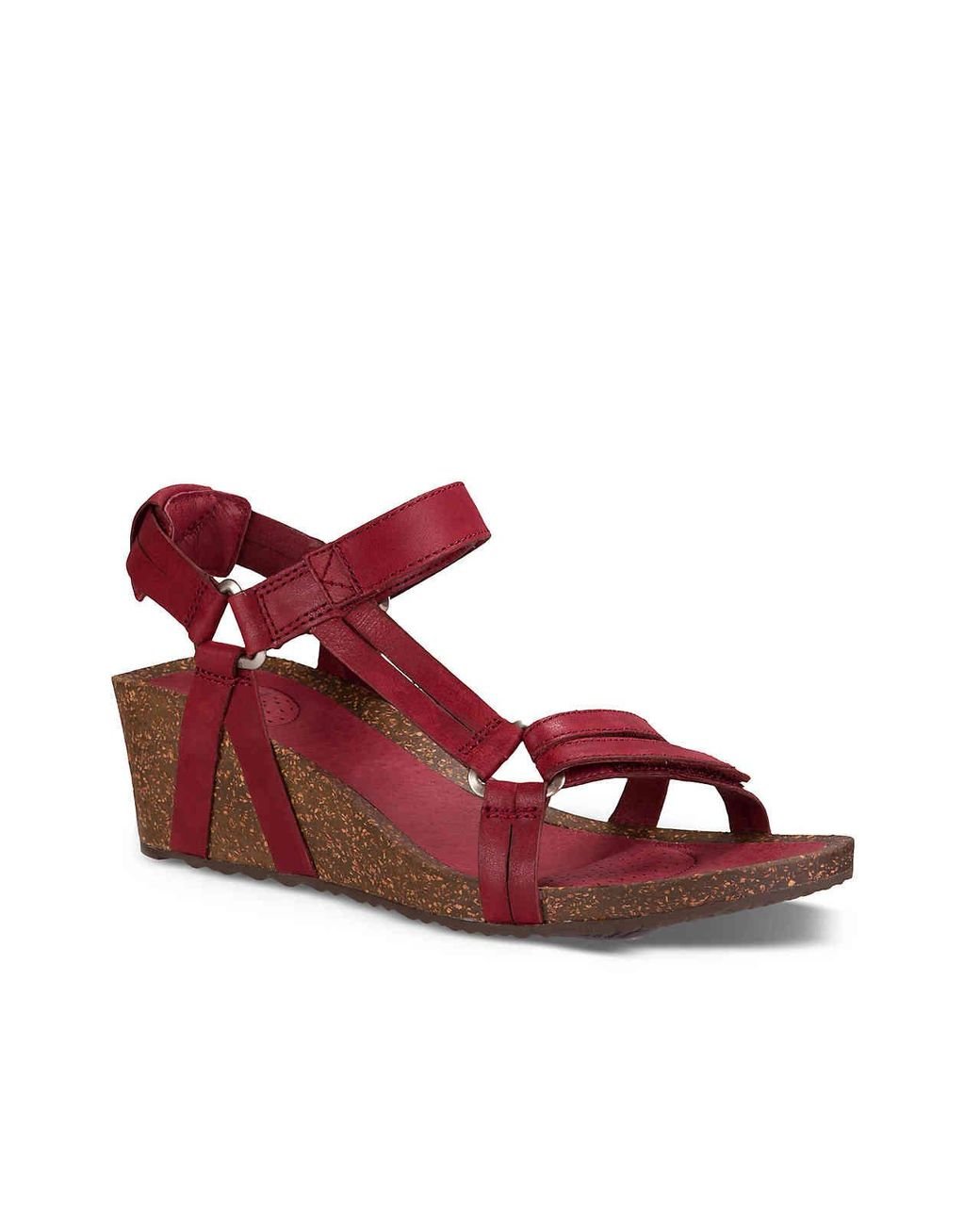 Teva Ysidro Universal Wedge in Red | Lyst